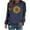 Dark Blue, variant on Patlollav Pntutb Women Long Sleeve Shirts,Ladies Sweatshirt Loose Tunic Tops
