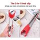 thumbnail image 4 of 2 in 1 Silicone Food Spatula Tongs,Non-Stick Silicone Spatula Kitchen Food Grade(Red 9 inches), 4 of 5