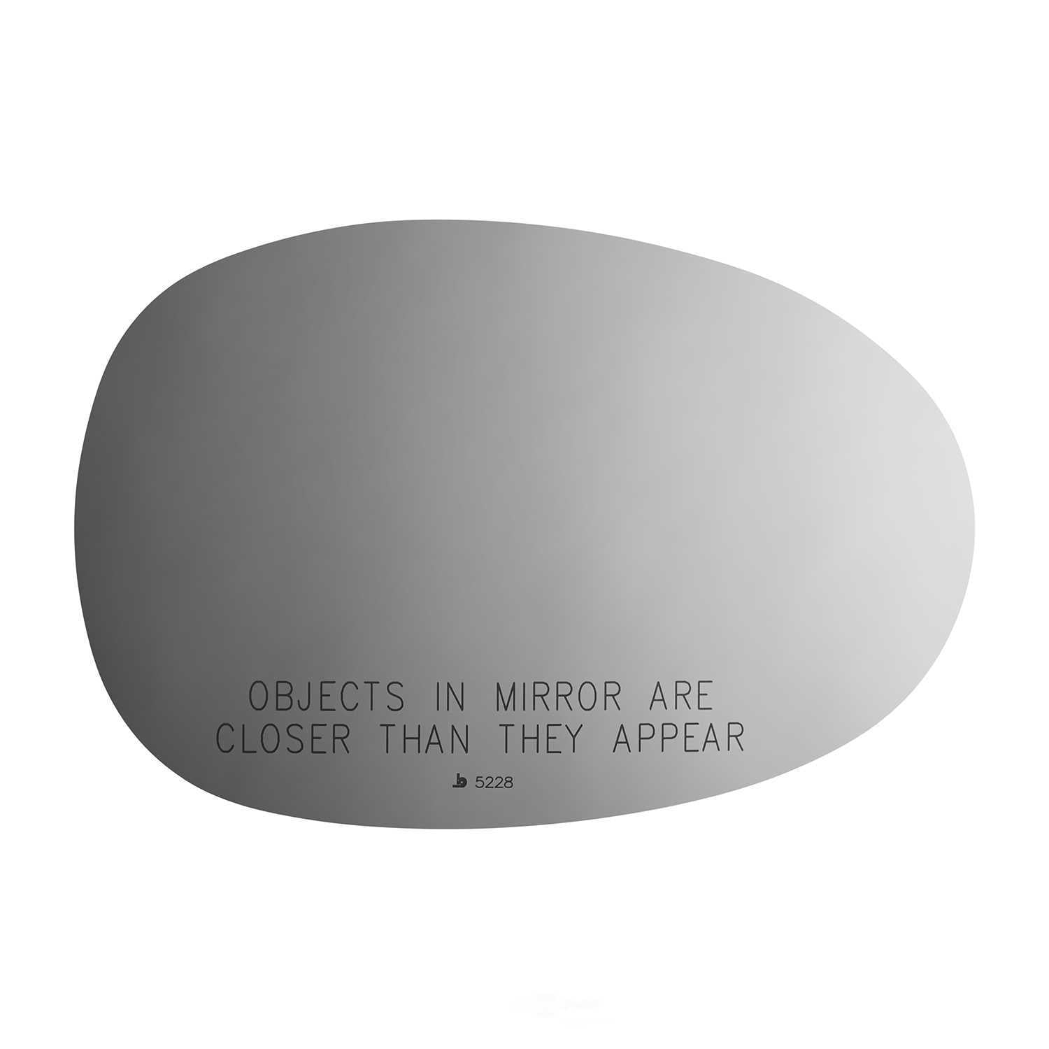 Burco Side View Mirror Replacement Glass - Clear Glass - 5228