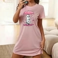 thumbnail image 2 of Aboser Halloween Nightshirts for Women Cute Funny Print Sleep Dress Loose Short Sleeve Loungewear Comfort Soft Short Nightgown Casual Round Neck Sleepshirt, 2 of 6