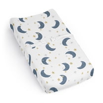 Sweet Jojo Designs Moon Bear Boy, Girl, Unisex/Gender Neutral Changing Pad Cover Sheet