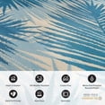 thumbnail image 4 of Tropical Floral Reversible Crease-Free Waterproof Premium Recycled Plastic Outdoor Rugs for Patio,Backyard,RV,Deck,Picnic,Trailer,Beach,Camping Blue 5' x 7', 4 of 10