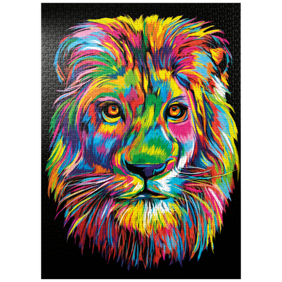 MyPuzzle - Lion Head - Premium 1000 Piece Jigsaw Puzzle for Adults