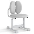 thumbnail image 1 of Costway Kids Desk Chair with Double Back Support Adjustable Height Upholstered Computer Chair Grey, 1 of 10