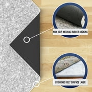 RUGPADUSA, 7x9, Non-Slip Felt and Rubber Rug Pad (1/8 Thick), Protects Your Floors, Low-VOC, 100% Made in the USA,