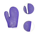 thumbnail image 3 of (Figure Violette) Gants de Bain en Nid d'Abeille Gants de Toilette Réutilisables Violets, 3 of 3