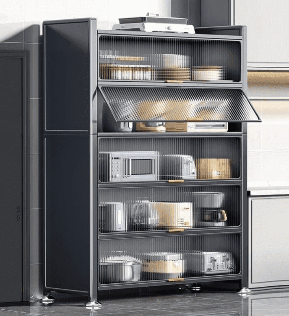 Joybos 6 Tier Large Metal Pantry Storage Cabinet Organizer