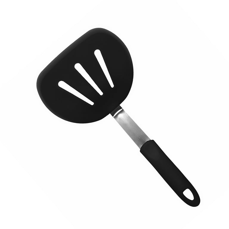 Beijiyi Fish Spatula Turner Set of 2, Heat Resistant Silicone Edge Slotted  Fish Spatulas for Nonstick Cookware, Flexible Stainless Steel Thin Kitchen  Cooking Spatula Flipper for Fish, Egg, Pancake
