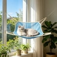 thumbnail image 4 of Tuvgenk Cooling Cat Hammock Blue, Summer Hanging Cat Bed for Crate with Suction Cups, Breathable Mesh Pet Swing Bed for Indoor Outdoor Small Cats, 4 of 6