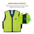 thumbnail image 4 of Chaleco refrescante para ropa de trabajo Ergodyne Embedded Polymers Lime XXL, 4 of 6