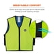 thumbnail image 4 of Chaleco refrescante para ropa de trabajo Ergodyne Embedded Polymers Lime XXL, 4 of 6