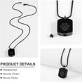 thumbnail image 6 of Titanium Steel Pet Memorial Ash Pendant Necklace | Customizable Dog Paw Print Ash Holder, Stainless Steel Keepsake Pendant for Pets, Engravable Pet Remembrance Jewelry, 6 of 10