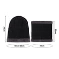 thumbnail image 6 of Grandest Birch 1 Set Unisex Winter Hat Scarf Set Thick Soft Plush Knitted Elastic Anti slip Neck Head Cold Resistant Outdoor Skiing Camping Beanie Neck Wrap Set, 6 of 8