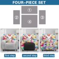 thumbnail image 6 of HELLHERO 4 Pieces Easter Bunny Eggs Print Recliner Chair Covers, Brushed Recliner Cover Non Slip Side Storage Pocket Recliner Slipcovers for Home Living Room, 6 of 8