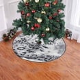 thumbnail image 2 of FMSHPON Leopard in Snow Storm Xmas Christmas Tree Skirt Stand Mat for Holiday Party Decoration Indoor Outdoor 36 inches, 2 of 3