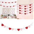 thumbnail image 2 of Bannière de la Saint-Valentin Couronne en Forme de Cœur Décoration Extérieure Intérieure Maison, 2 of 7