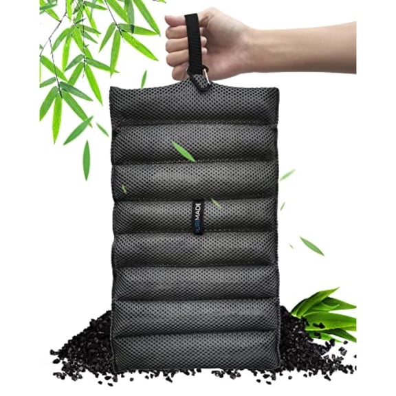 300g Bamboo Charcoal Air Purifying Bag - Reusable Natural Activated Charcoal Deodorizer