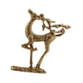 thumbnail image 2 of Brass sika adorno de venado figurado de ciervos regalos de cumpleaños accesorios de fotos en miniatura anhelada a mano para apartamento café café, 2 of 9