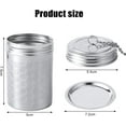 thumbnail image 2 of 2pcs Tea Infusers for Loose Tea, 304 Stainless Steel Tea Steeper with Drip Tray Extra Fine Mesh Tea Strainer with Chain Hook Tea Filter Diffuser Basket for Teapot Spices (Middle), 2 of 7