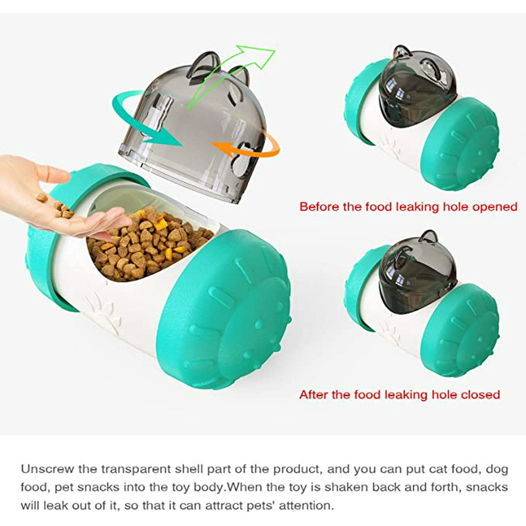 Jouet Chien Balle Interactive A Manger Lente Distributeur De Friandises Tumbler Nourriture Pour Chien Balle Iq Animal Chat Et Chien Educatif Jouet Facile A Nettoyer Walmart Canada