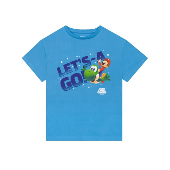 Super Mario Galaxy Movie Boys Yoshi T-Shirt Sizes 6-14