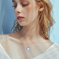 thumbnail image 4 of CUOKA MIRACLE Moonstone Necklace 925 Sterling Silver Necklace Cubic Zirconia Necklace Moonstone Pendant for Women Trendy Jewelry Birthday Graduation Gifts for Friends Girls Daughter Mom Wife, 4 of 7