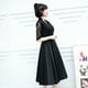 thumbnail image 2 of Vestido de noche para banquete, vestido de fiesta para estudiantes de largo medio negro para mujer, vestido diario para mujer, 2 of 6