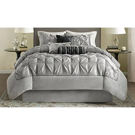 Madison Park Laurel Comforter Set Queen Grey Walmart Canada