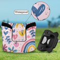 thumbnail image 6 of Haosy Hand Drawn Flower Rainbow Heart Golf Mallet Putter Cover Strong Magnetic Leather Golf Club Headcover Closure, 6 of 7