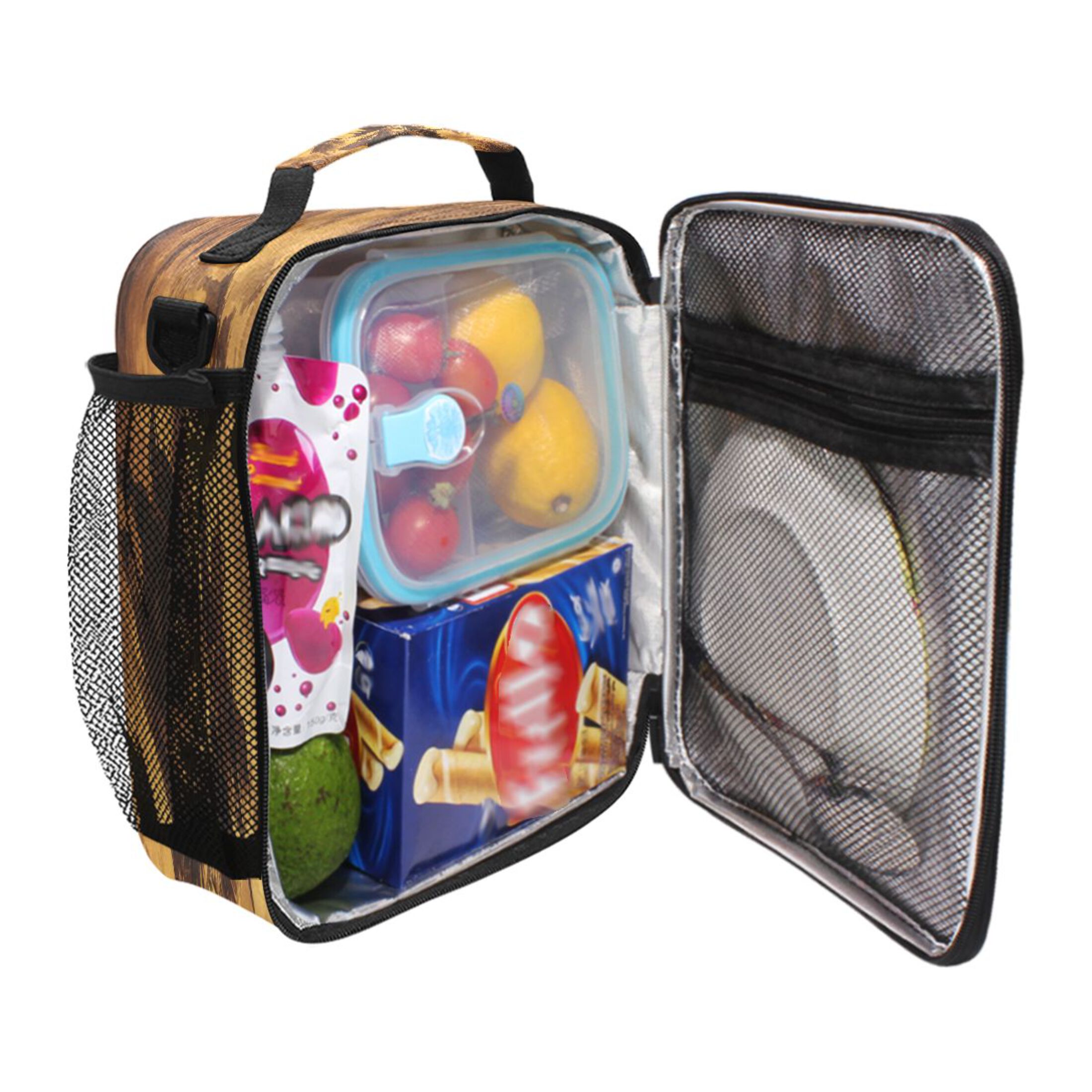 Square Lunch Bag 10.5*3.5*9.5 Inches Cooler Bag Lunch Bag Insulation Portable Durable Fashion Riding Cowboys