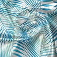 thumbnail image 5 of Ambesonne Jungle Valance Pack of 2, Palm Forest Foliage, 54"X12", Blue Mint Green White, 5 of 5
