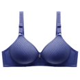 thumbnail image 2 of SDNall Bras for Women Front Side Buckle Lace Edge without Steel Ring Movement Seamless Gathering Workout Sports Bras Casual for Women, 2 of 9