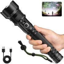 Rechargeable LED Flashlights High Lumens, 990,000 Lumen Bright Flashlight with 5 Lighting Modes, IPX7 Handheld Flash Light for Homes, Night Working, Cycling, Hiking