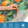 thumbnail image 4 of Yayeee Kitchen Valance Rod Pocket 54" x 18" Living Room Window Curtain, Orange Tree Pattern, 4 of 6