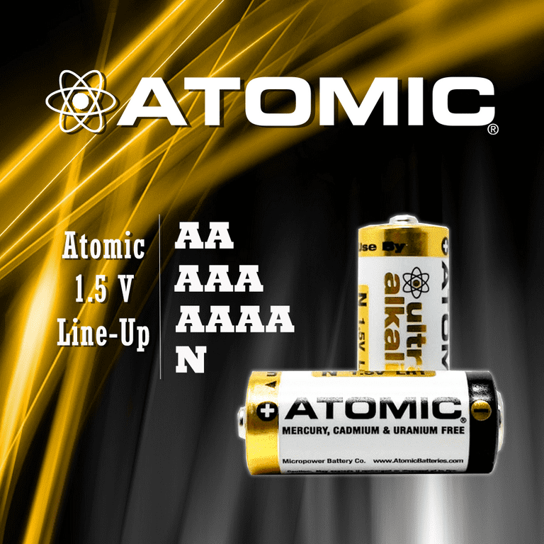 Atomic AAAA 1.5V LR61 E96 Mn2500 AM6 Ultra Alkaline Battery (2 Pack)