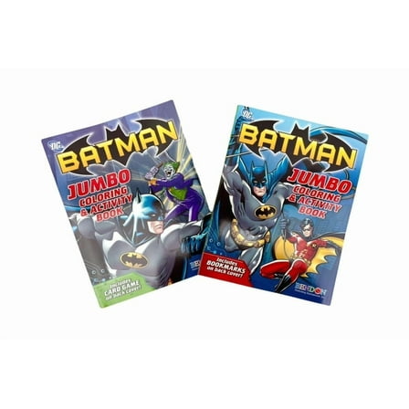2pk Warner Bros Batman Robin Joker Coloring & activity books