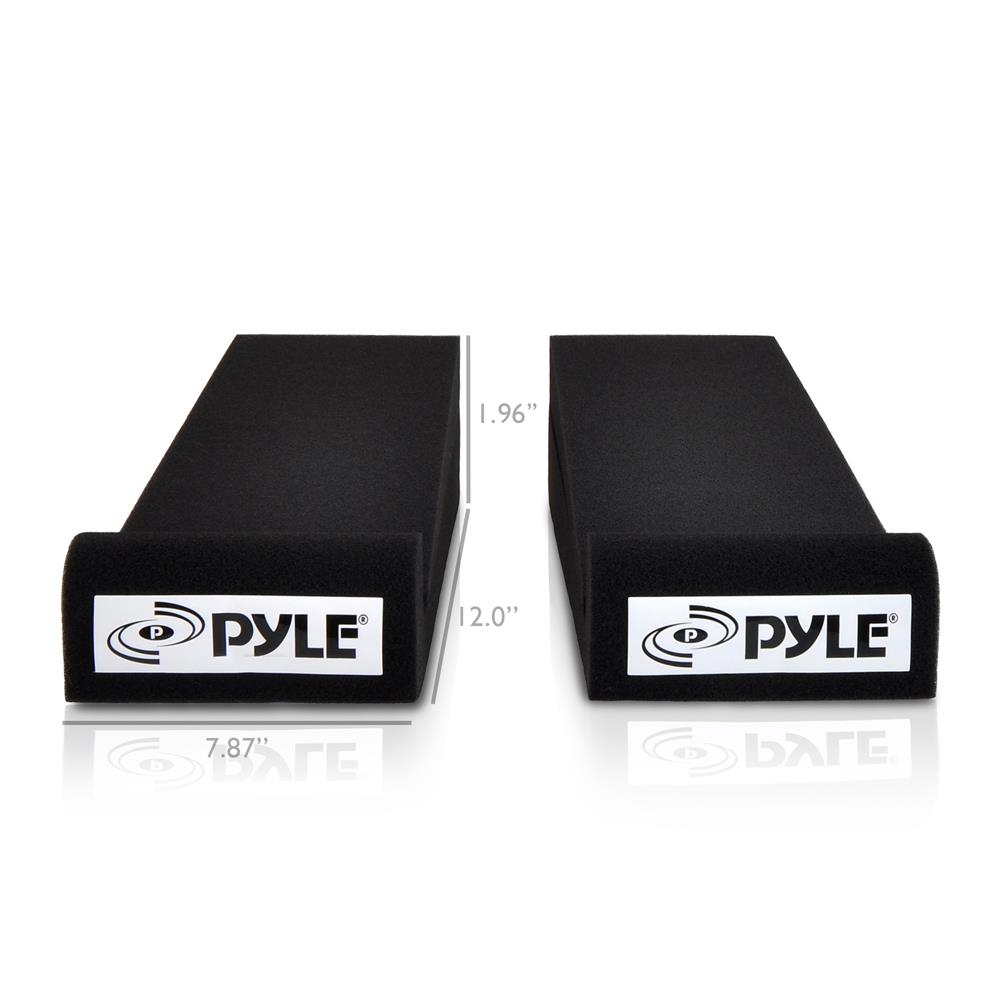 Pyle PSI01 - Acoustic Sound Isolation Dampening Recoil Stabilizer Speaker Risers (for Studio Monitor, Subwoofer, Loudspeakers, Shelf Speakers, etc.) 4'' x 12'' - image 3 of 5