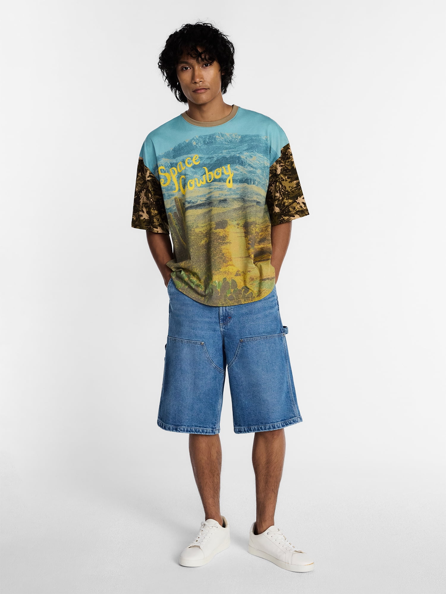 Kacey Lee Men's and Big Men's Space Cowboy Graphic Tee, Sizes S-2XL