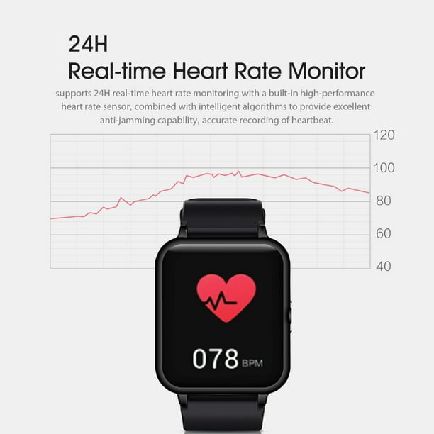 Global Version Lenovo S2 Smart Watch 1.4inch 240x240p Fitness Tracker Band Calorie Pedometer Sleep Monitor Heart Rate Call Notification Walmart