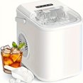 thumbnail image 2 of Simple Deluxe Ice Maker Machine for Countertop, 26lbs Ice/24Hrs, 9 Ice Cubes Ready in 6 Mins, Portable Self-Clean Ice Machine with Scoop and Basket, 1, 2 of 4
