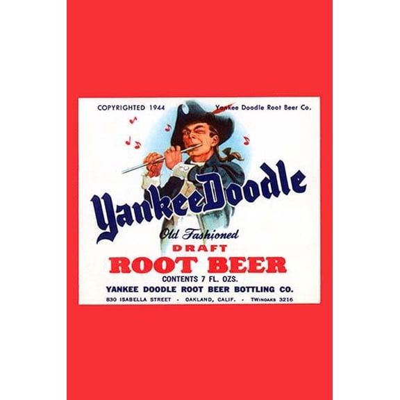 Yankee Doodle Draft Root Beer-Fine Art Canvas Print (20" x 30")