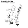thumbnail image 4 of Fotbe Cartoon Animals print Women's Men's Novelty Crew Socks Cotton Socks Knee High Socks for Walking,Running,Nurses,Pregnancy, 4 of 8