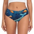 thumbnail image 1 of Balery Whimsical Underwater Fantasy Ropa Interior de Algodón para Mujer con Dibujo – Braguitas Cómodas y Elásticas, Estilo Clásico-Small, 1 of 6