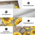 thumbnail image 6 of Sunflowers Retro Outdoor Rug for Patio/Deck/Porch, Non-Slip Large Area Rug 5 x 7 Ft, Pastoral Floral Wooden Planks Farmhouse Indoor Outdoor Rugs Washable Area Rugs, Camping Rug Carpet Runner, 6 of 8