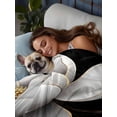 thumbnail image 3 of Gorgeous Flowers Flat Sheet Only Twin Size, Soft Breathable Bed Top Sheets for Mattress, White Gold Floral Botanicals Black Luxury Bedding Flat Sheets for Home Hotel Bedroom Bed Protection, 3 of 9