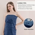 thumbnail image 7 of 12 Piece Family Towels Set for Bathroom, Quick Drying, High Absorbent Ultra Soft Towel Sheet, Includes 4 Bath Towels, 4 Hand Towels, & 4 Washcloths (Navy), 7 of 7