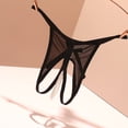 thumbnail image 4 of Panties for Women,Elegant Thong Underwear with Pearl Massage Detail and Sheer Seamless Design for Comfortable Wear,Womens Underwear,Black,One Size, 4 of 4