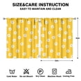 thumbnail image 2 of Vintage Daisy and Butterfly Kitchen Curtains 2 Panels - 52x63 Inch Semi-Sheer Short Curtains with Rod Pocket, Boho Aesthetic, 2 of 2
