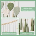 thumbnail image 3 of Macrame Wall Hanging Leaves- Large Chic Boho Decor Wowen Art Leaf Tassels Tapestry for Home Office, 3 of 7