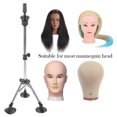 thumbnail image 5 of Metal Mannequin Head Stand Adjustable Hairdressing Training Head Tripod Accessory, 5 of 5